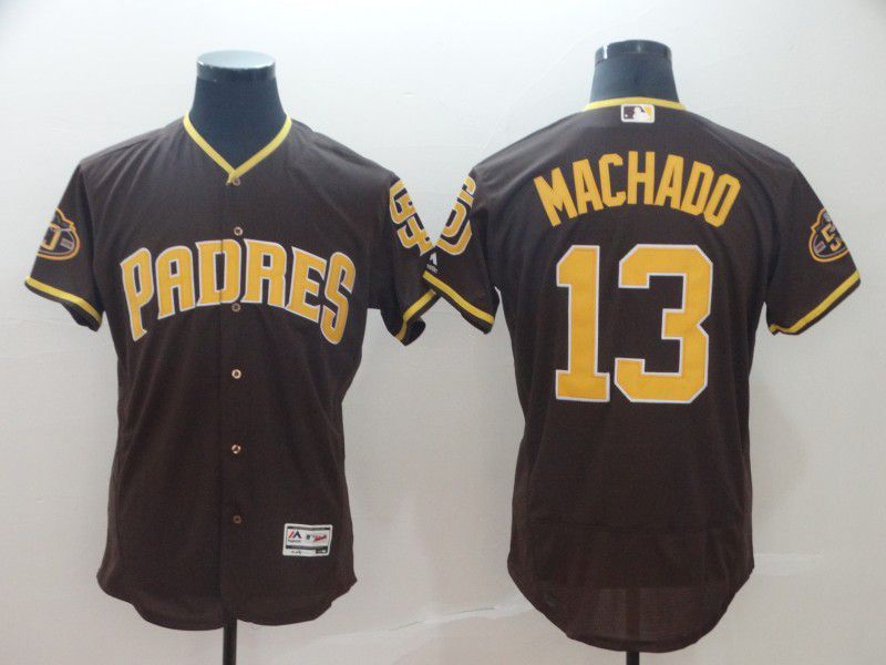 2019 MLB Men San Diego Padres #13 Machado brown Flexbase Jerseys->san diego padres->MLB Jersey